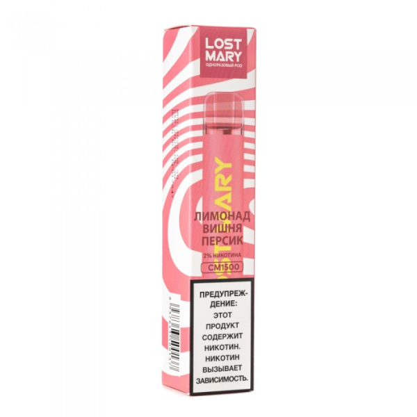 Lost Mary Cherry Peach Lemonade Лимонад вишня персик, 1500 тяг в Новосибирске