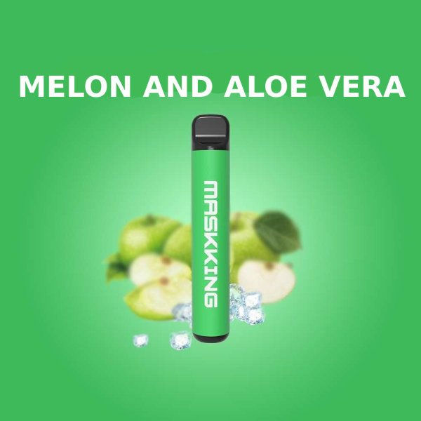 Одноразовая электронная сигарета Maskking High Pro Melon And Aloe Vera (Дыня Алоэ Вера) 1000 затяжек в Новосибирске