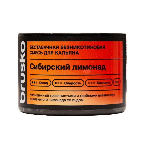 Бестабачная смесь Brusko Сибирский Лимонад 50 грамм в Новосибирске