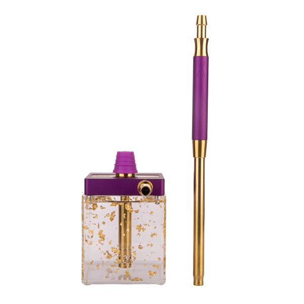 Кальян Hoob Subatom Royal Purple X Gold | Cube Mini Gold в Новосибирске