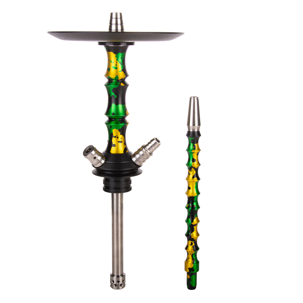 Кальян Mamay Customs Asian Micro Special Anod Зелёно Золотой Камуфляж в Новосибирске