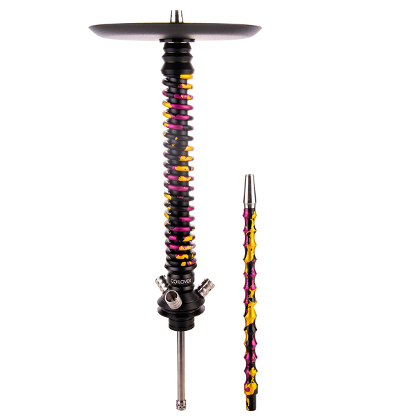 Кальян Mamay Customs Coilover Большой   Чёрный Пурпурный/золотой Камуфляж в Новосибирске