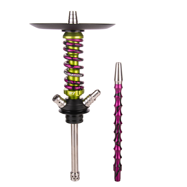 Кальян Mamay Customs Coilover Micro   Салатовый Сплеш Пурпурный в Новосибирске