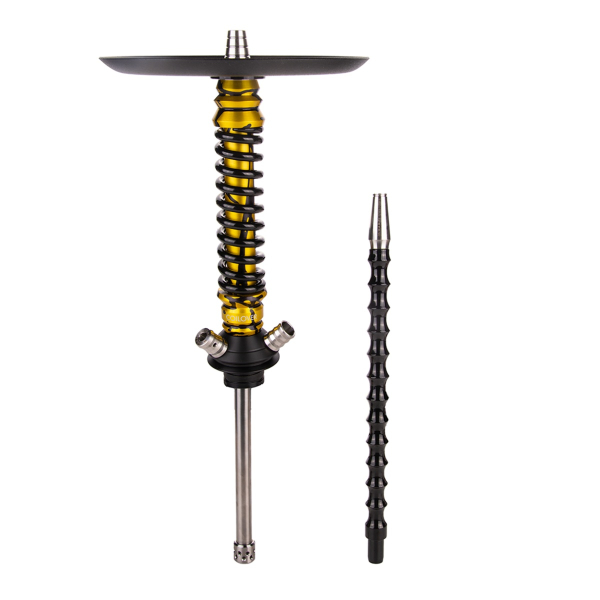 Кальян Mamay Customs Coilover Mini  Золотой Сплеш Чёрный в Новосибирске