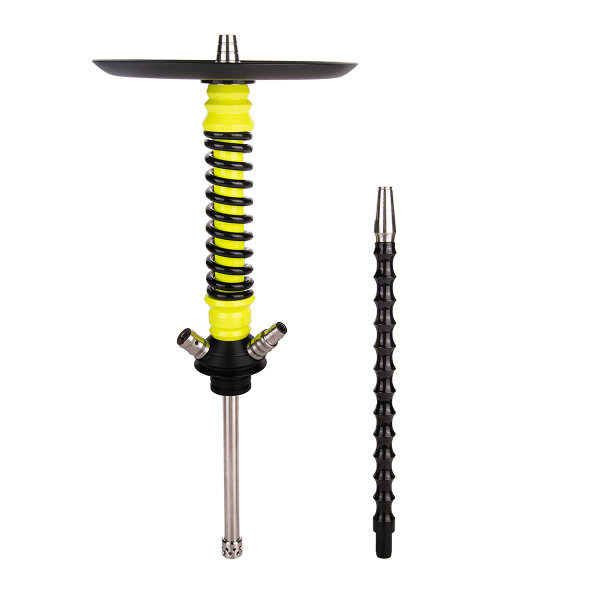 Кальян Mamay Customs Coilover Mini  Жёлтый Флюр Чёрный в Новосибирске