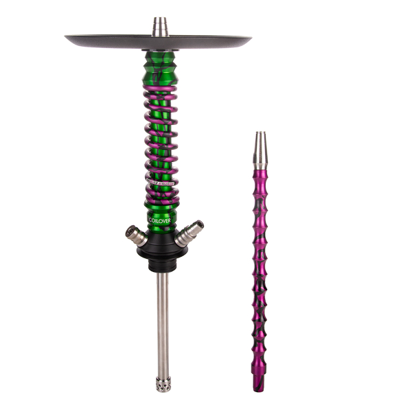 Кальян Mamay Customs Coilover Mini   Зелёный Сплеш Пурпурный Сплеш в Новосибирске