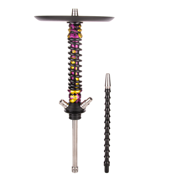 Кальян Mamay Customs Coilover Mini   Пурпурный/золотой Камуфляж Чёрный в Новосибирске