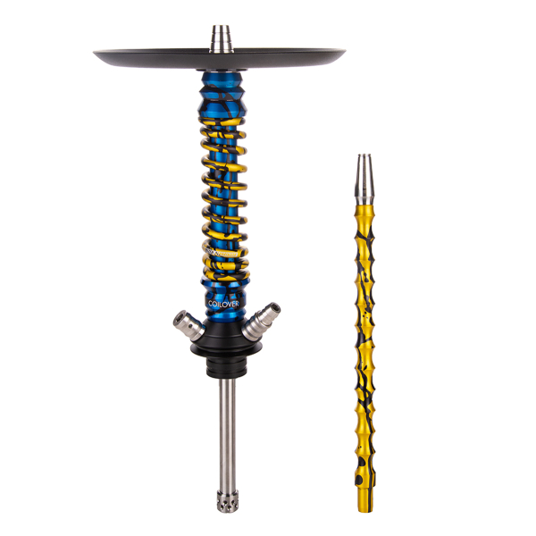 Кальян Mamay Customs Coilover Mini   Синий Сплеш Золотой Сплеш в Новосибирске