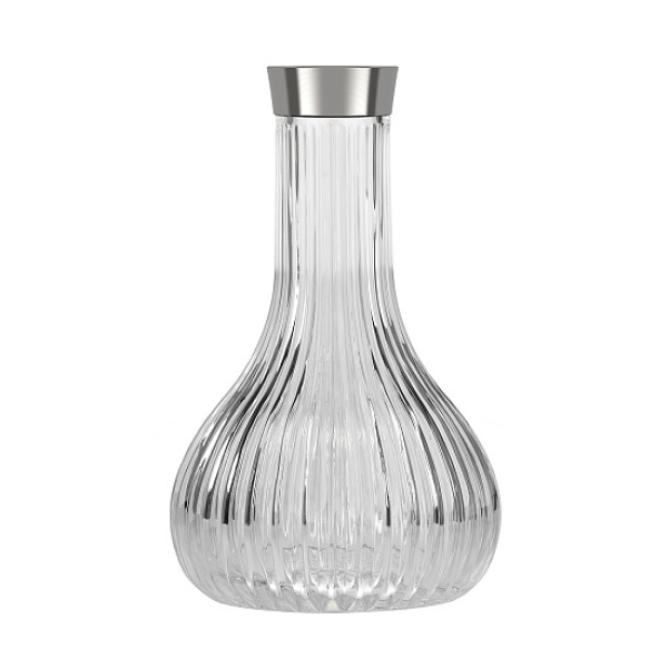 Колба Alpha Hookah Drop Twistlock На Резьбе Прозрачная  Silver в Новосибирске