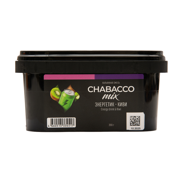 Бестабачная смесь Chabacco Mix Medium Energy Drink & Kiwi 200 грамм в Новосибирске