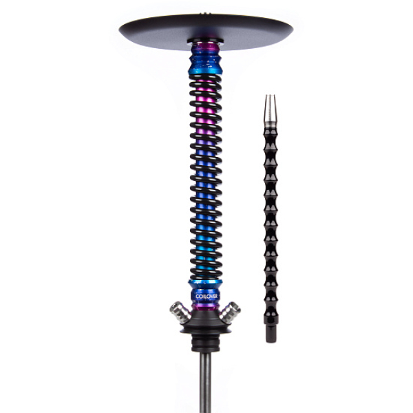 Кальян Mamay Customs Coilover Big Anod Blue Space Черный Глянец в Новосибирске