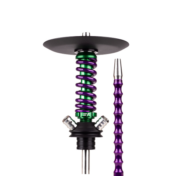 Кальян Mamay Customs Coilovers Micro Anod Green Фиолетовый Лак в Новосибирске