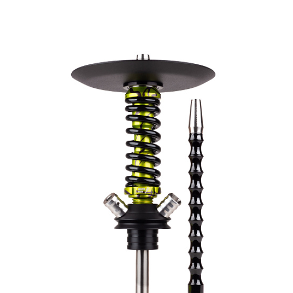 Кальян Mamay Customs Coilovers Micro Anod Oliva Splash Черный Глянец в Новосибирске