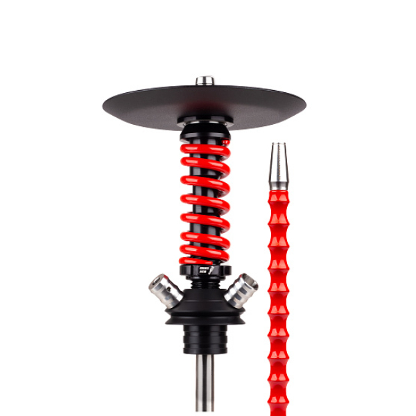 Кальян Mamay Customs Coilovers Micro Anod Черный Красный Глянец в Новосибирске