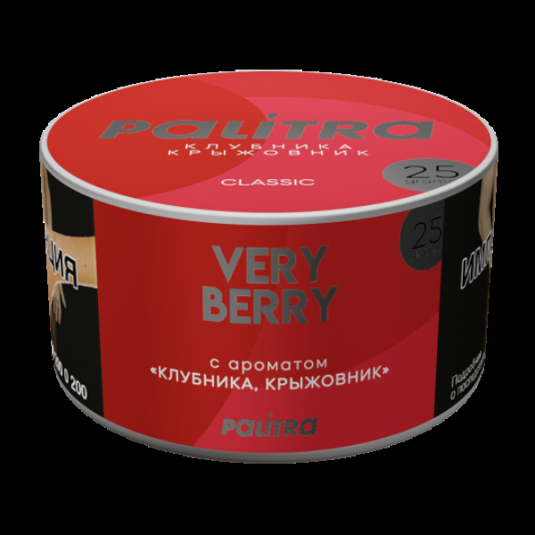 Табак Palitra Very Berry Клубника Крыжовник 25 грамм в Новосибирске