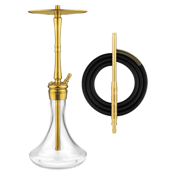 Кальян Hoob Go Pro Gold Фурнитура Gold Prima Быстросъёмное Блюдце в Новосибирске