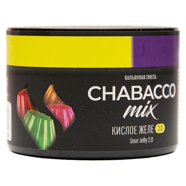 Бестабачная смесь Chabacco Mix Sour Jelly 2.0 Кислое Желе Medium 40 грамм в Новосибирске