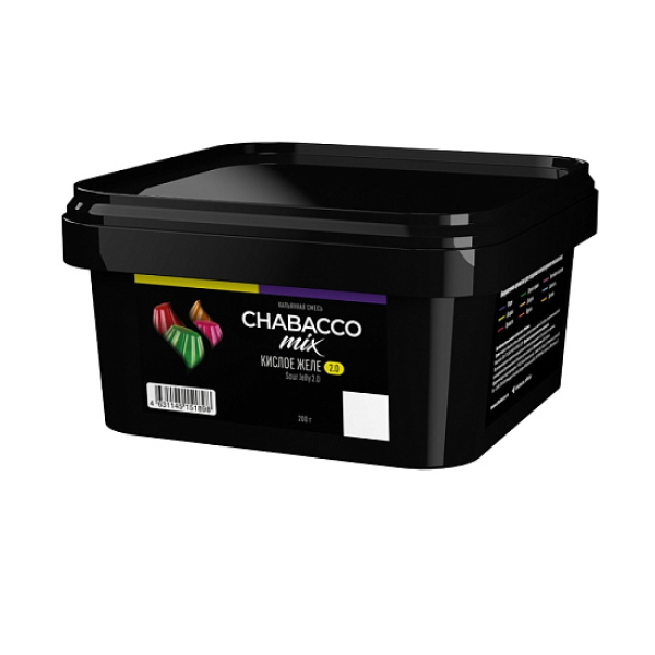 Бестабачная смесь Chabacco Mix Sour Jelly 2.0 Кислое Желе Medium 200 грамм в Новосибирске